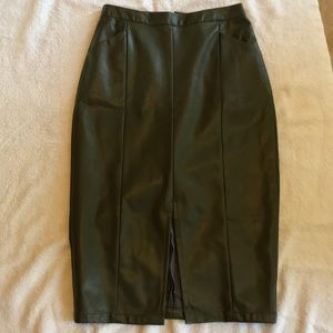 Olive green skirt